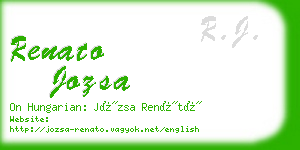 renato jozsa business card